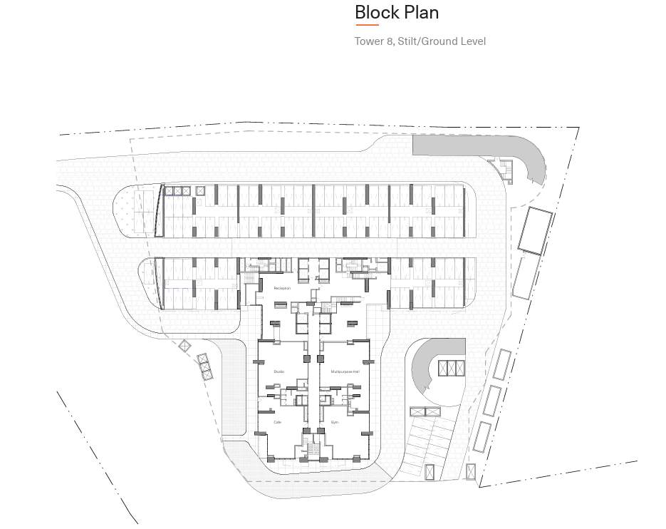  pursuit of a radical rhapsody  Tower 8 Cluster Plan for ground Floor