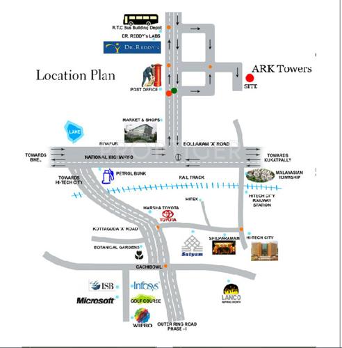  ark-towers Images for Location Plan of Arjun ARK Towers