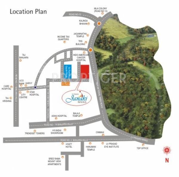 sri-rama-developers janaki-nivas Location Plan