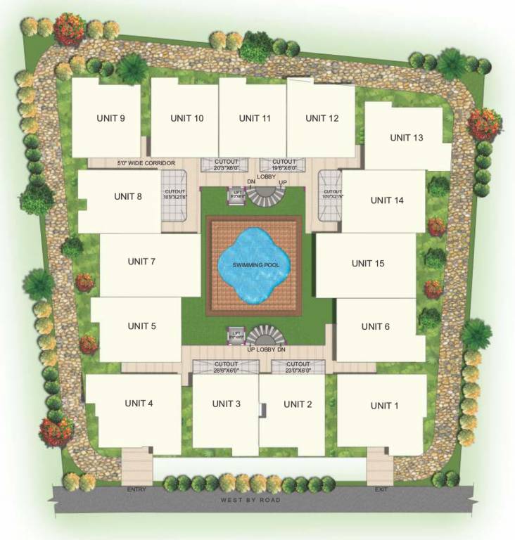 pride Images for Layout Plan of Purvi Pride