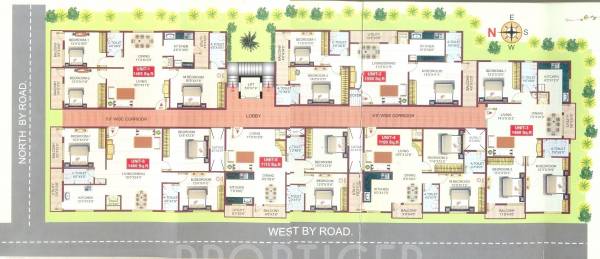  comforts Comforts Cluster Plan from 1st to 4th Floor