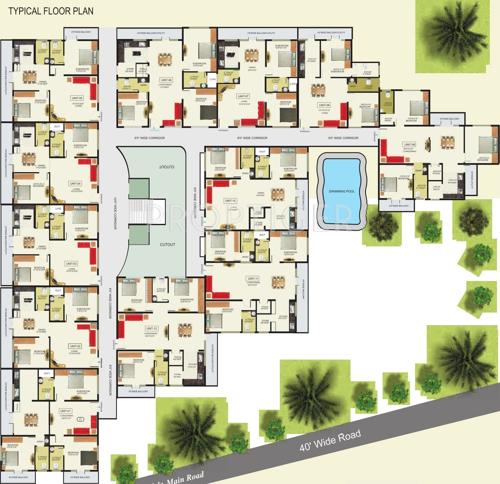 pnr-group shreeniketana Shreeniketana Cluster Plan from 1st to 5th Floor