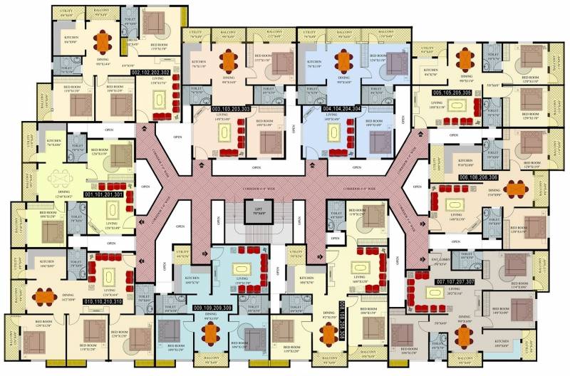 Images for Cluster Plan of Srinivasa Elite