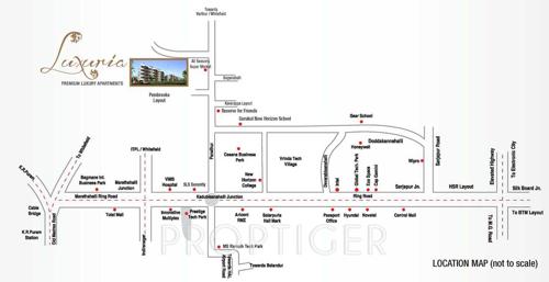  luxuria Images for Location Plan of Subhodaya Luxuria
