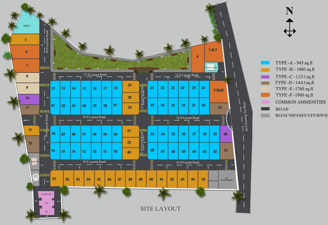  chinmayam Images for Layout Plan of Covai Chinmayam