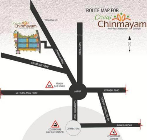  chinmayam Images for Location Plan of Covai Chinmayam