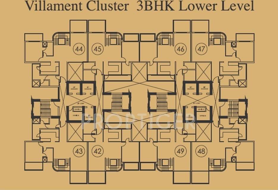  mantra villament Images for Cluster Plan of Mahagun Mantra Villament