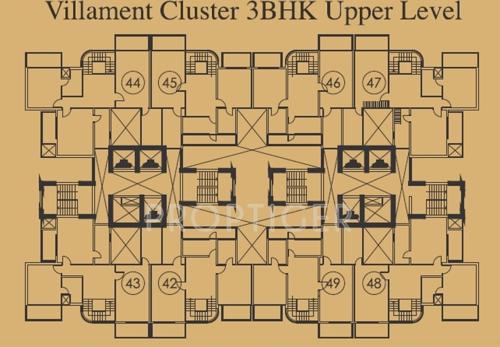  mantra-villament Images for Cluster Plan of Mahagun Mantra Villament
