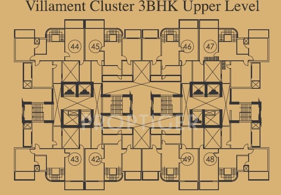  mantra villament Images for Cluster Plan of Mahagun Mantra Villament
