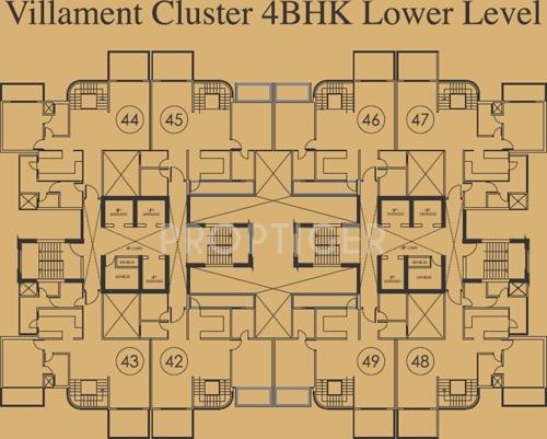  mantra-villament Images for Cluster Plan of Mahagun Mantra Villament