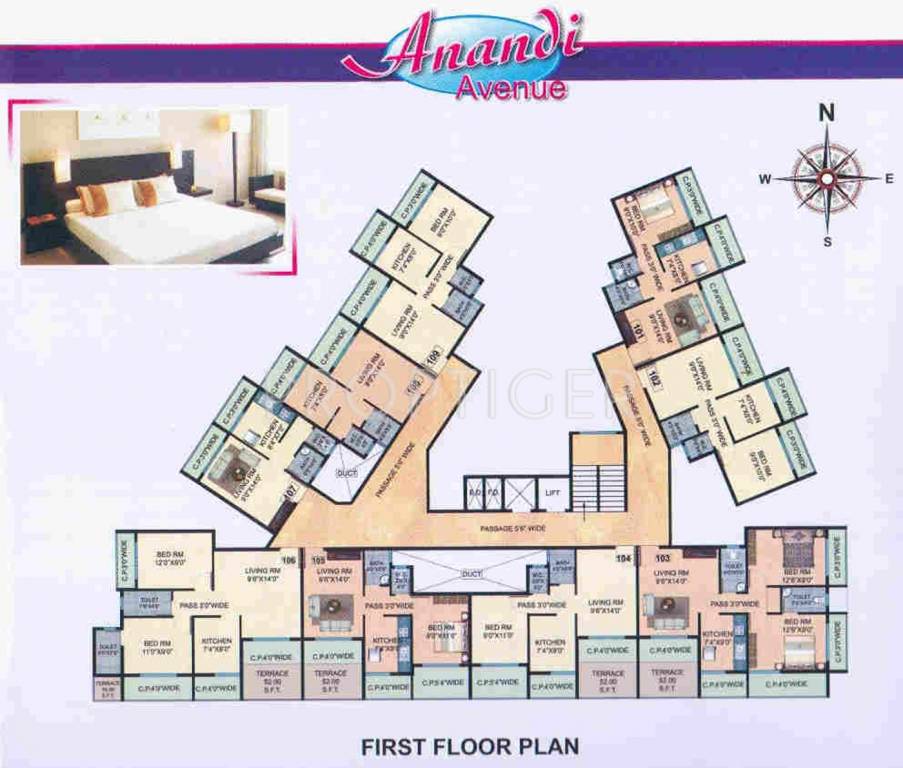 Images for Cluster Plan of Yash Anandi Avenue