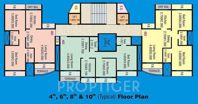earth builders aditya heights Aditya Heights Cluster Plan of Even Floor