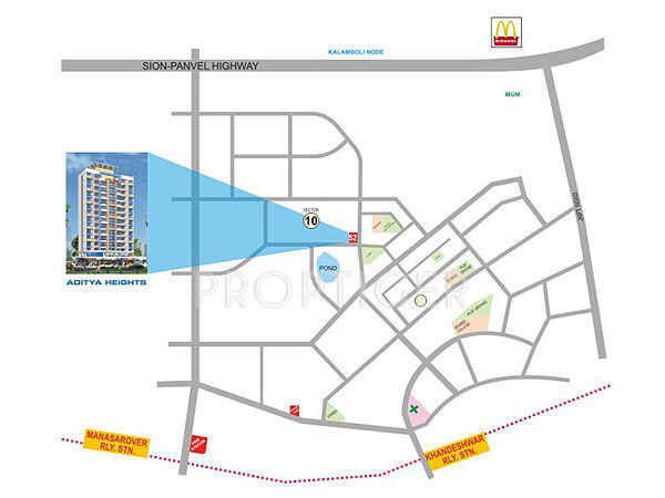 earth builders aditya heights Location Plan