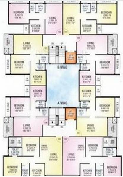 aniruddha-group sagar Wing A & B Cluster Plan