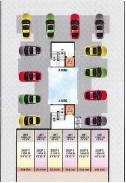 aniruddha-group sagar Wing A Cluster Plan for ground Floor
