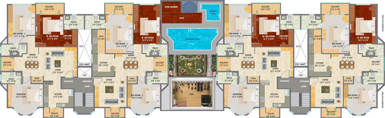  sunanda residency Images for Cluster Plan of KBG Sunanda Residency