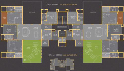 Images for Cluster Plan of Sunit Clio Residences Images for Cluster Plan of Sunit Clio Residences