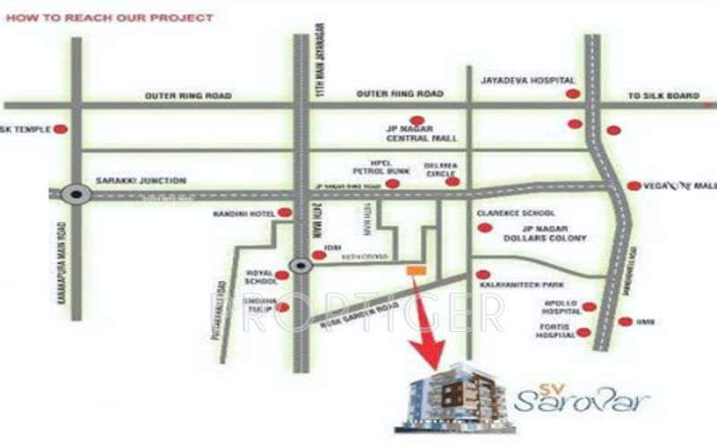 sri vinayaka infra sarovar Location Plan
