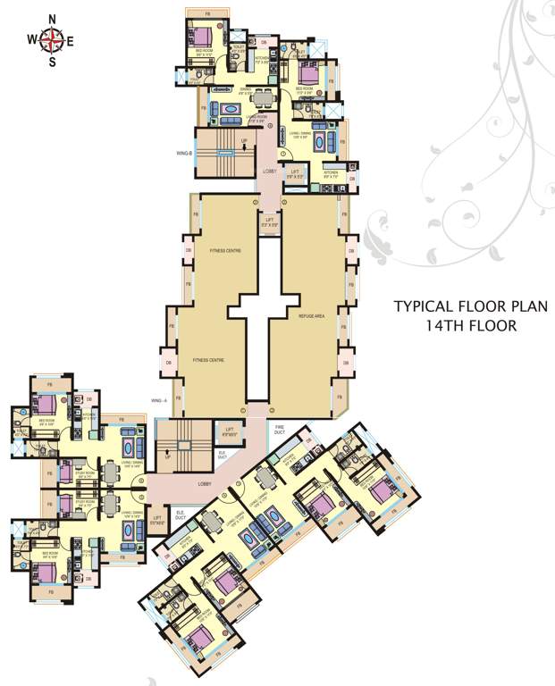  4810 heights 4810 Heights Cluster Plan for 14th Floor