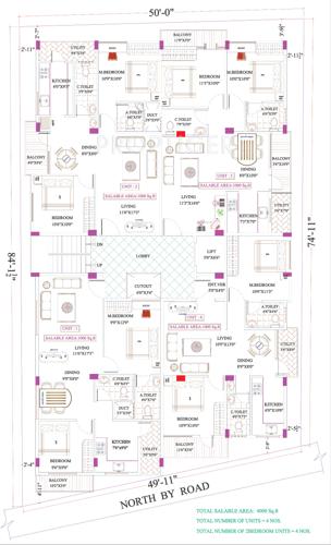 sri-vinayaka-infra swasthik Swasthik Block A Cluster Plan from 1st to 4th Floor