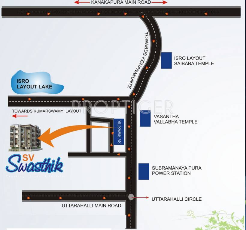 sri vinayaka infra swasthik Location Plan