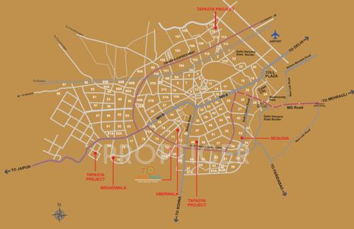  70-grandwalk Images for Location Plan of Tapasya 70 Grandwalk
