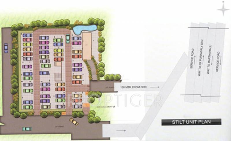 svm-builders-and-developers paradise Paradise Cluster Plan for ground Floor
