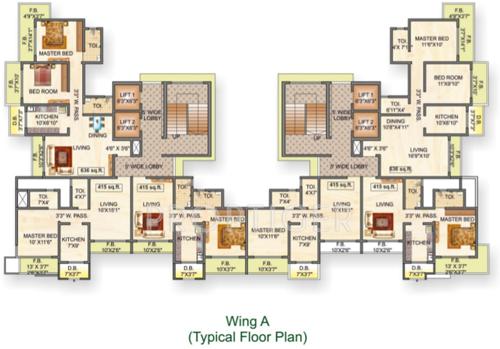  homes Images for Cluster Plan of Avirahi Homes