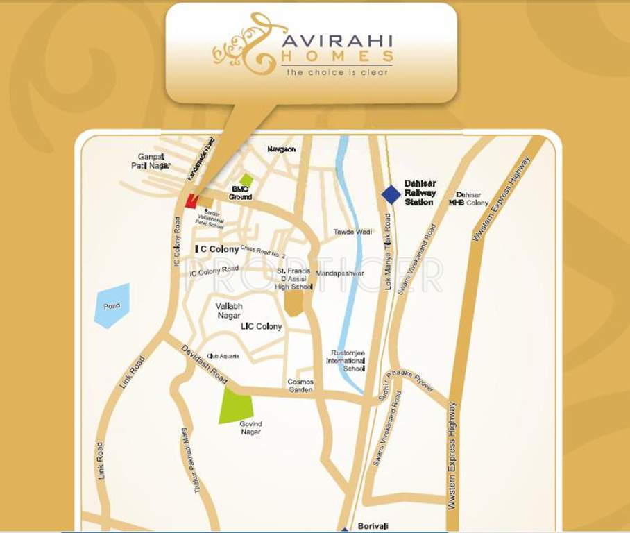 homes Images for Location Plan of Avirahi Homes