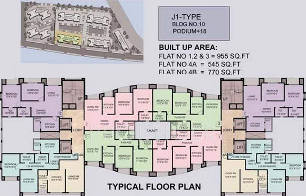  bhakti park Images for Cluster Plan of Ajmera Bhakti Park