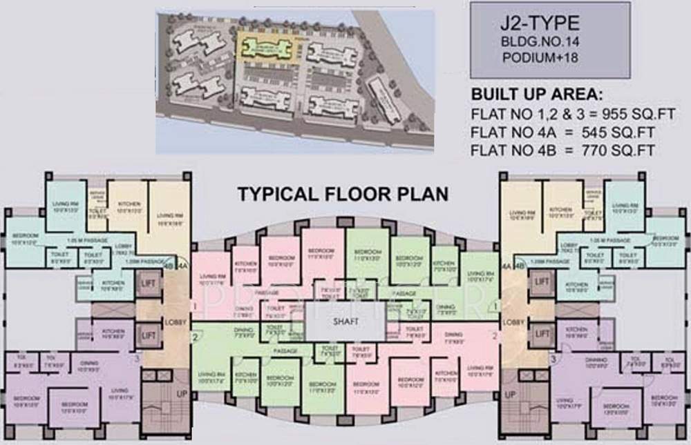  bhakti park Images for Cluster Plan of Ajmera Bhakti Park