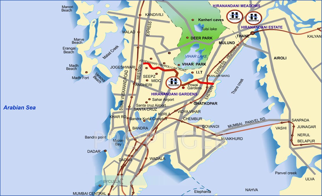 Images for Location Plan of Hiranandani Developers Evelina