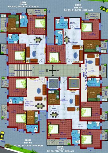 shree-gajanan-apartment Images for Cluster Plan of Visakh Shree Gajanan Apartment
