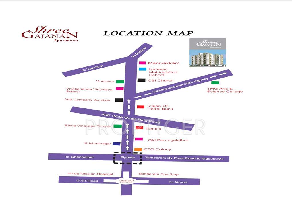  shree gajanan apartment Images for Location Plan of Visakh Shree Gajanan Apartment
