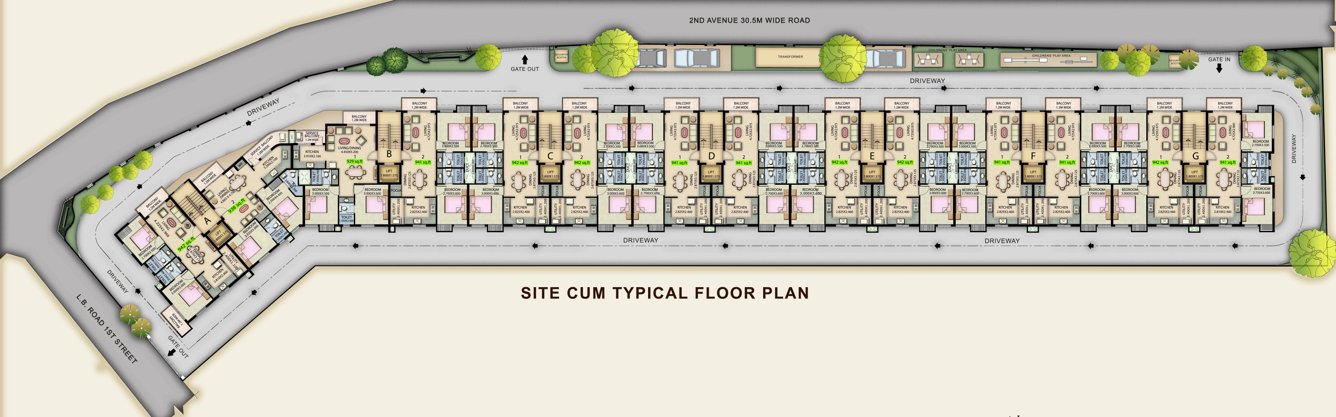 septem Images for Cluster Plan of Navin Septem