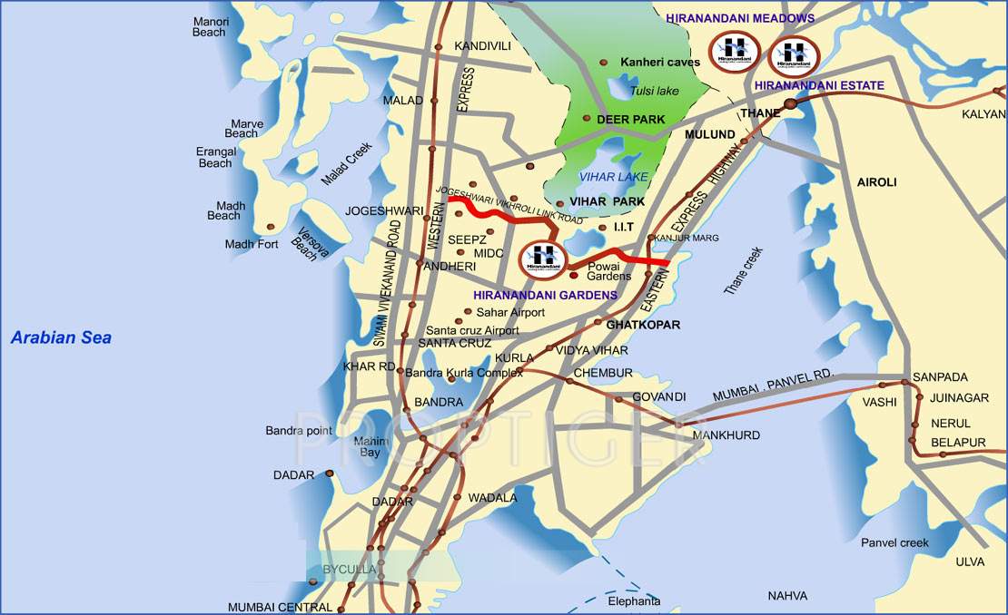  evita Images for Location Plan of Hiranandani Developers Evita