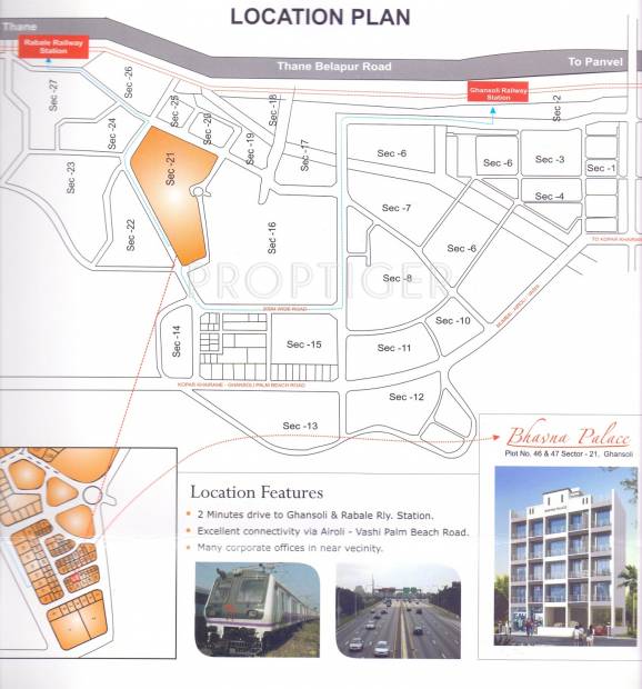 ravi-enterprises bhavna-palace Location Plan