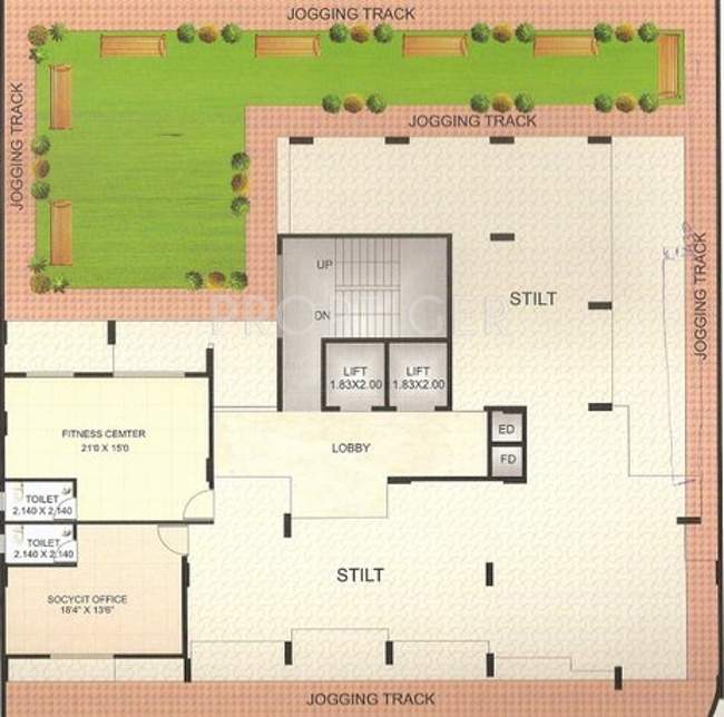 krishna tower Images for Cluster Plan of Giriraj Krishna Tower