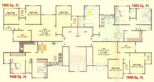 Images for Cluster Plan of KP Krishna Tower