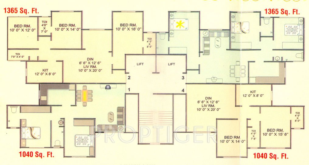Images for Cluster Plan of KP Krishna Tower