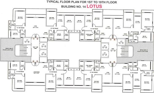 Images for Cluster Plan of Vardhaman Lotus lotus Images for Cluster Plan of Vardhaman Lotus