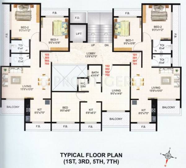 Images for Cluster Plan of Hi Tech Infra Gulmohar Heights