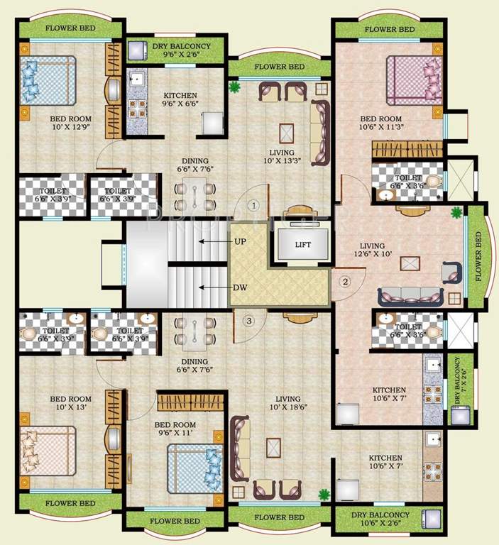 Images for Cluster Plan of Raj Spaces Sai Prasad