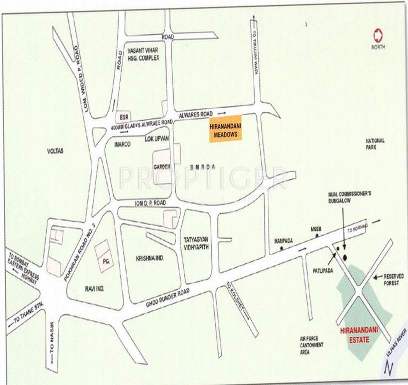  meadows Images for Location Plan of Hiranandani Developers Meadows