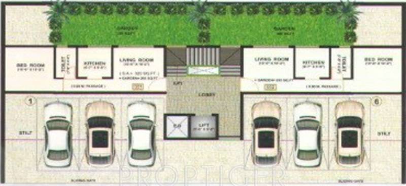 Images for Cluster Plan of Hi Tech Infra Tulsi Residency