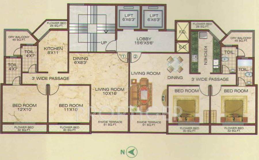 Images for Cluster Plan of Raj Intop Paradise