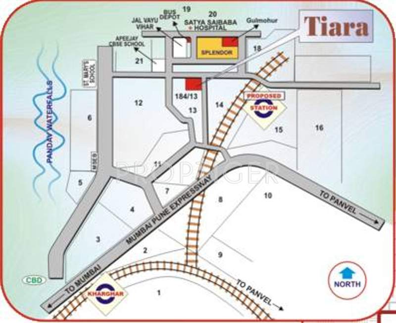  tiara Images for Location Plan of Haware Tiara