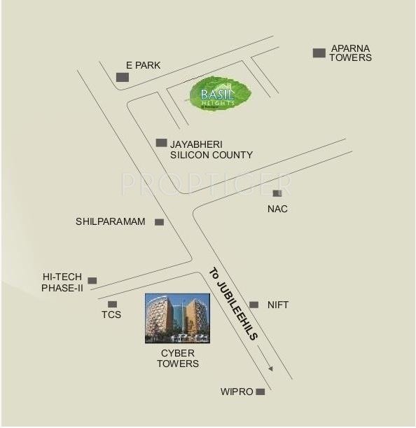 Ocimum Constructions Basil Heights Location Plan