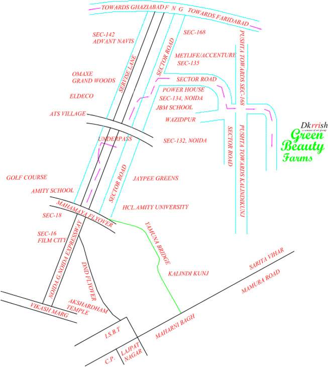 green beauty farms Images for Location Plan of Dkrrish Green Beauty Farms