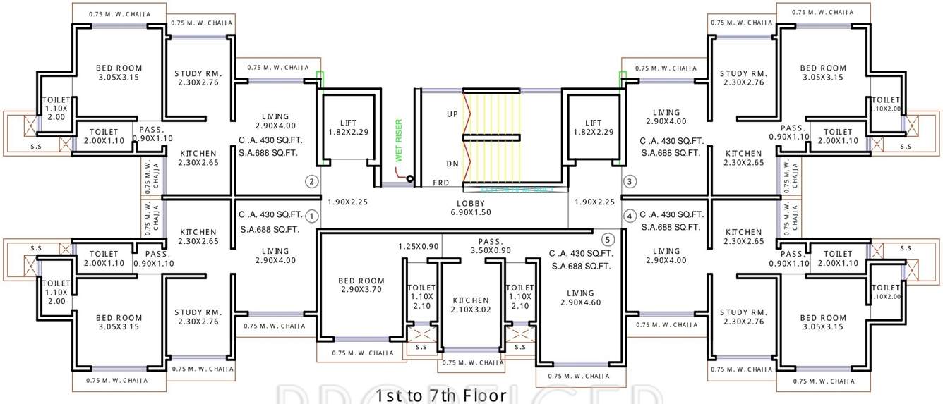 yash park Images for Cluster Plan of Khandelwal Groupe Yash Park